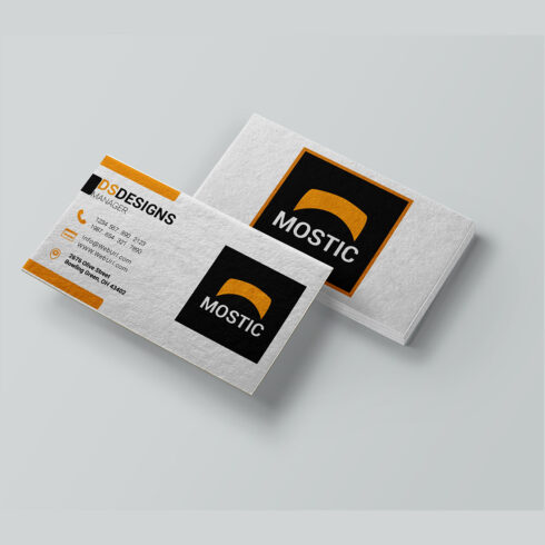 Simple and Unique (Professional) Business card design cover image.