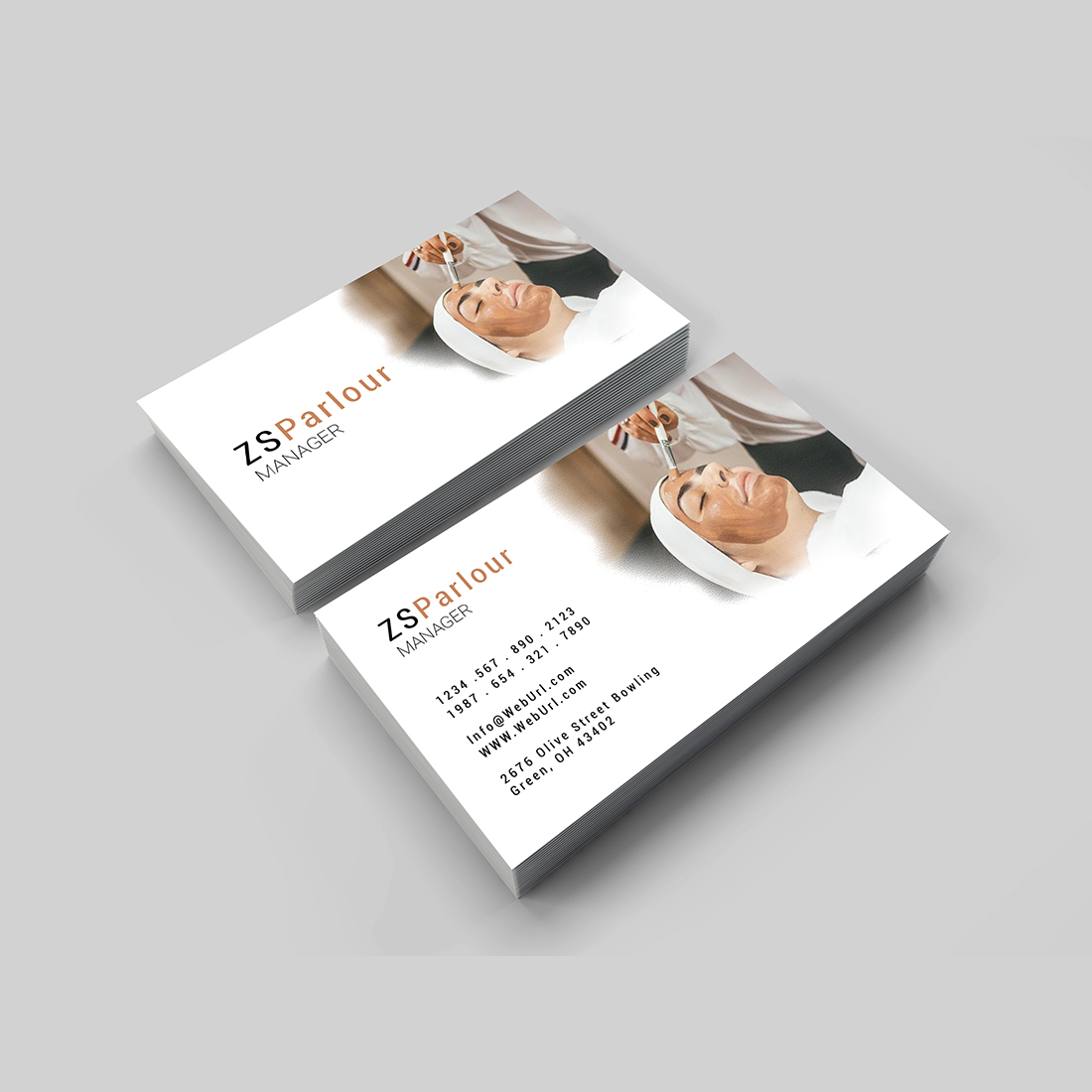 Parlour ( Simple and professional ) Business card design cover image.