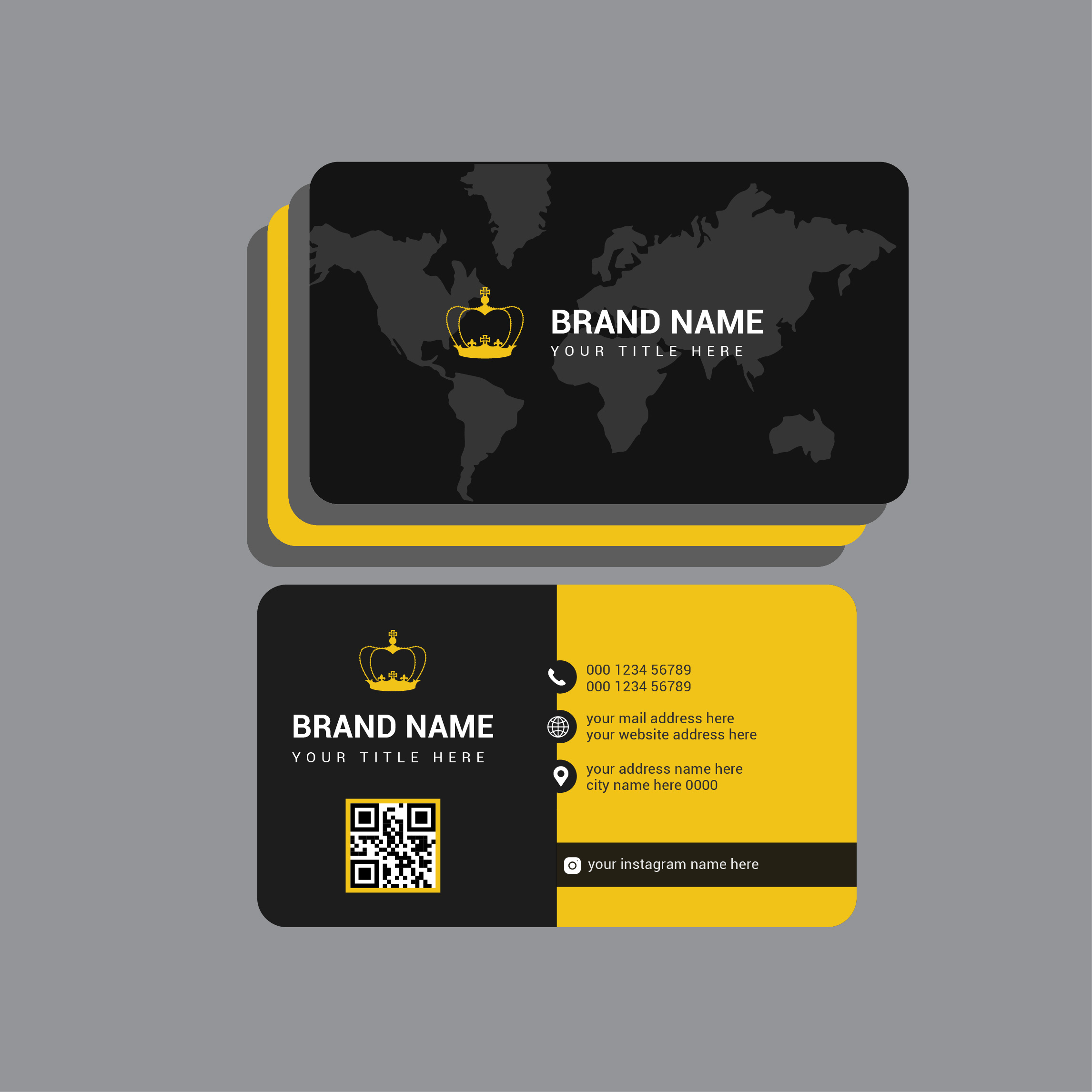 Corporate Business Card Template cover image.