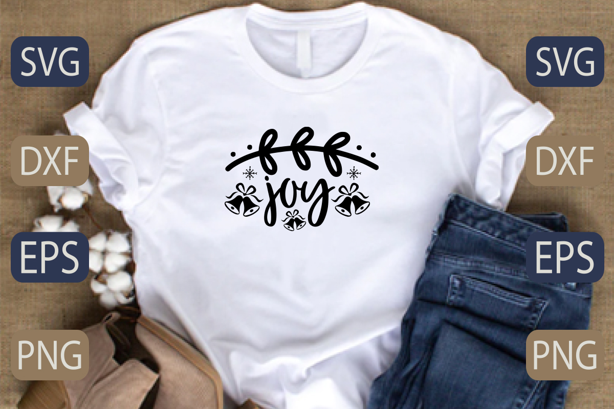 T - shirt with the word joy on it.