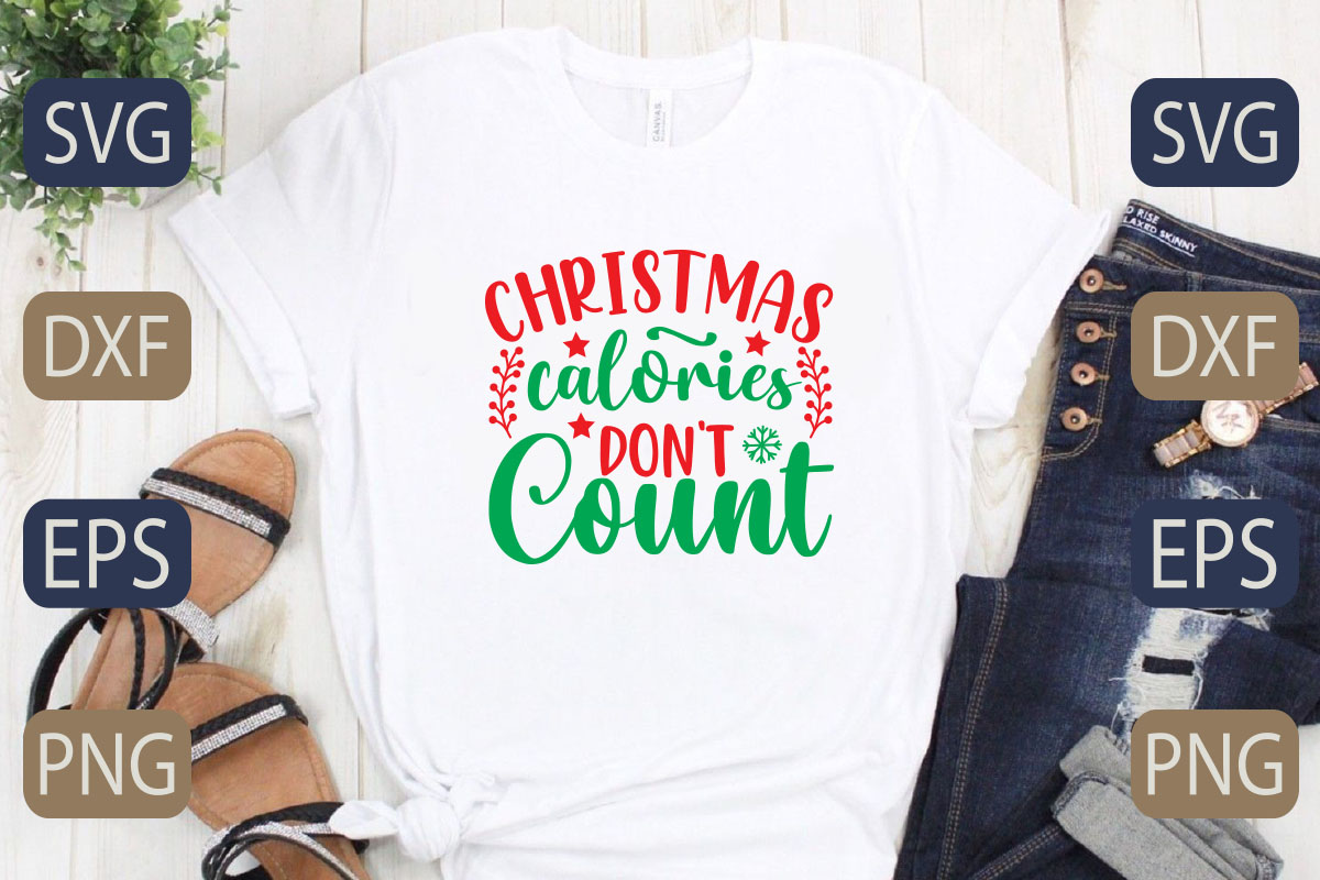 T - shirt that says christmas is awesome don't count.