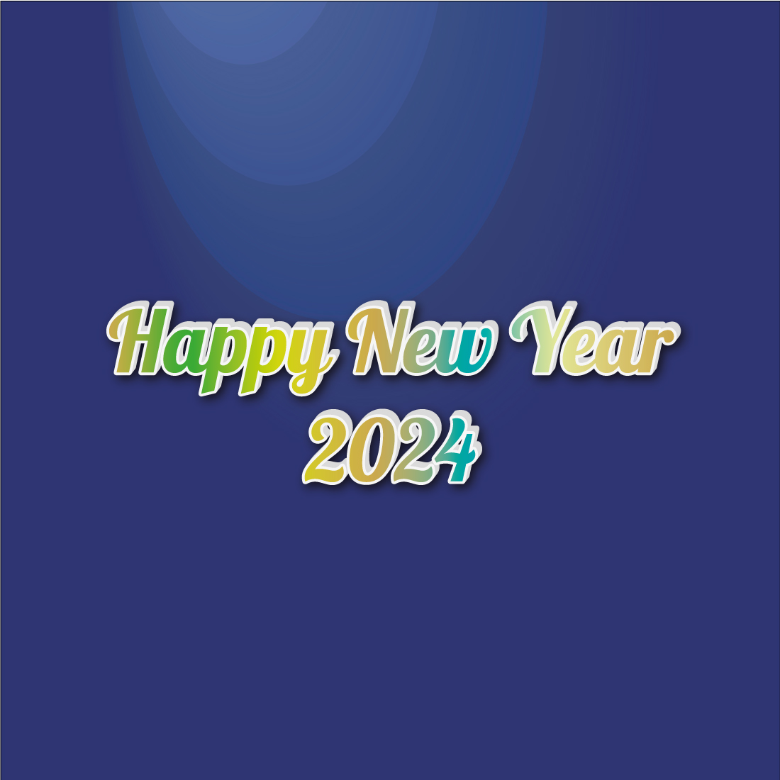 Happy New Year 3d letters, 2024 3d text effect, text effect, 3d text