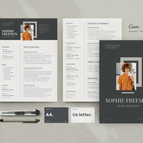 Resume for Canva cover image.
