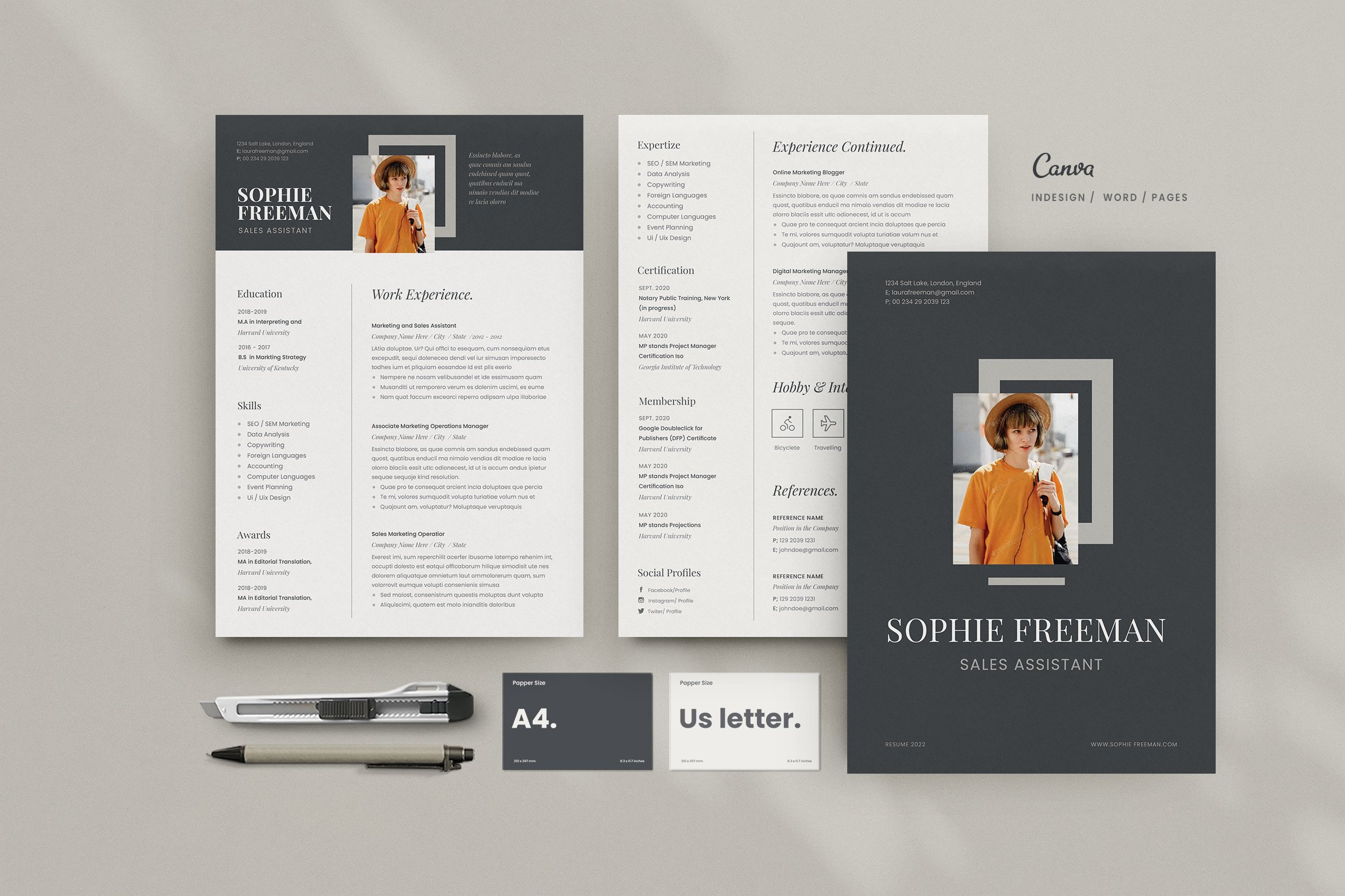 Resume for Canva cover image.