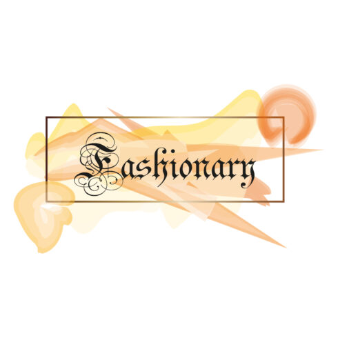 Fashion watercolor logo design cover image.