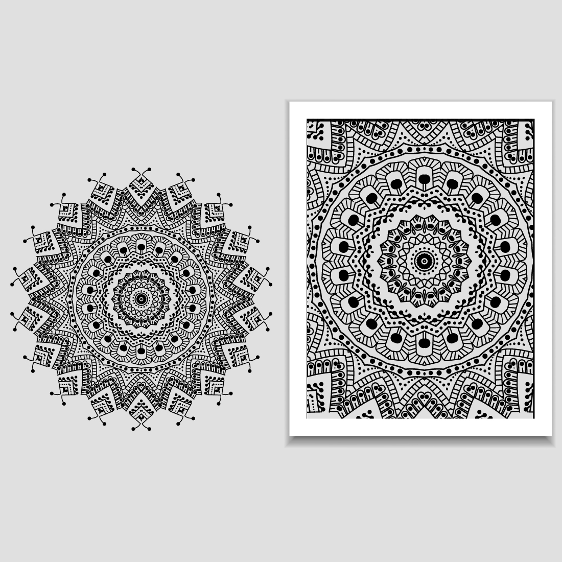 KDP Coloring Pages Bundle Pack | KDP Template Graphic cover image.