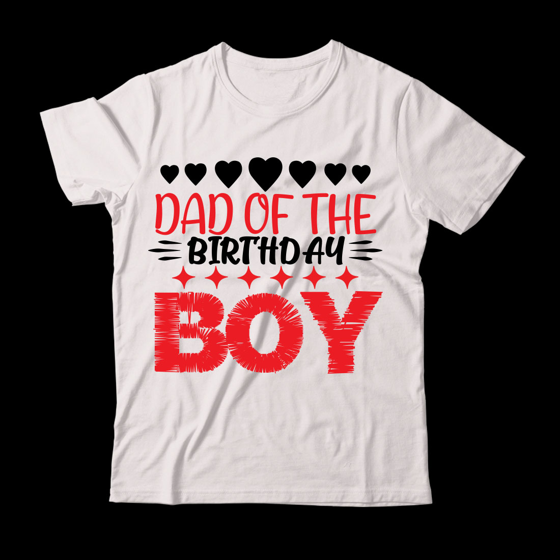 T - shirt that says dad of the birthday boy.