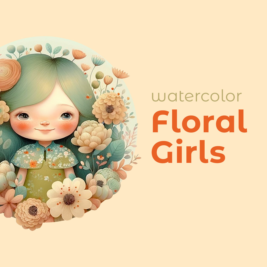 Watercolor Floral Girls cover image.