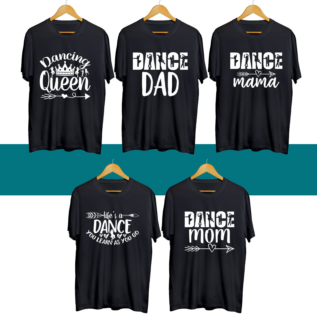 Dance SVG T Shirt Designs Bundle cover image.