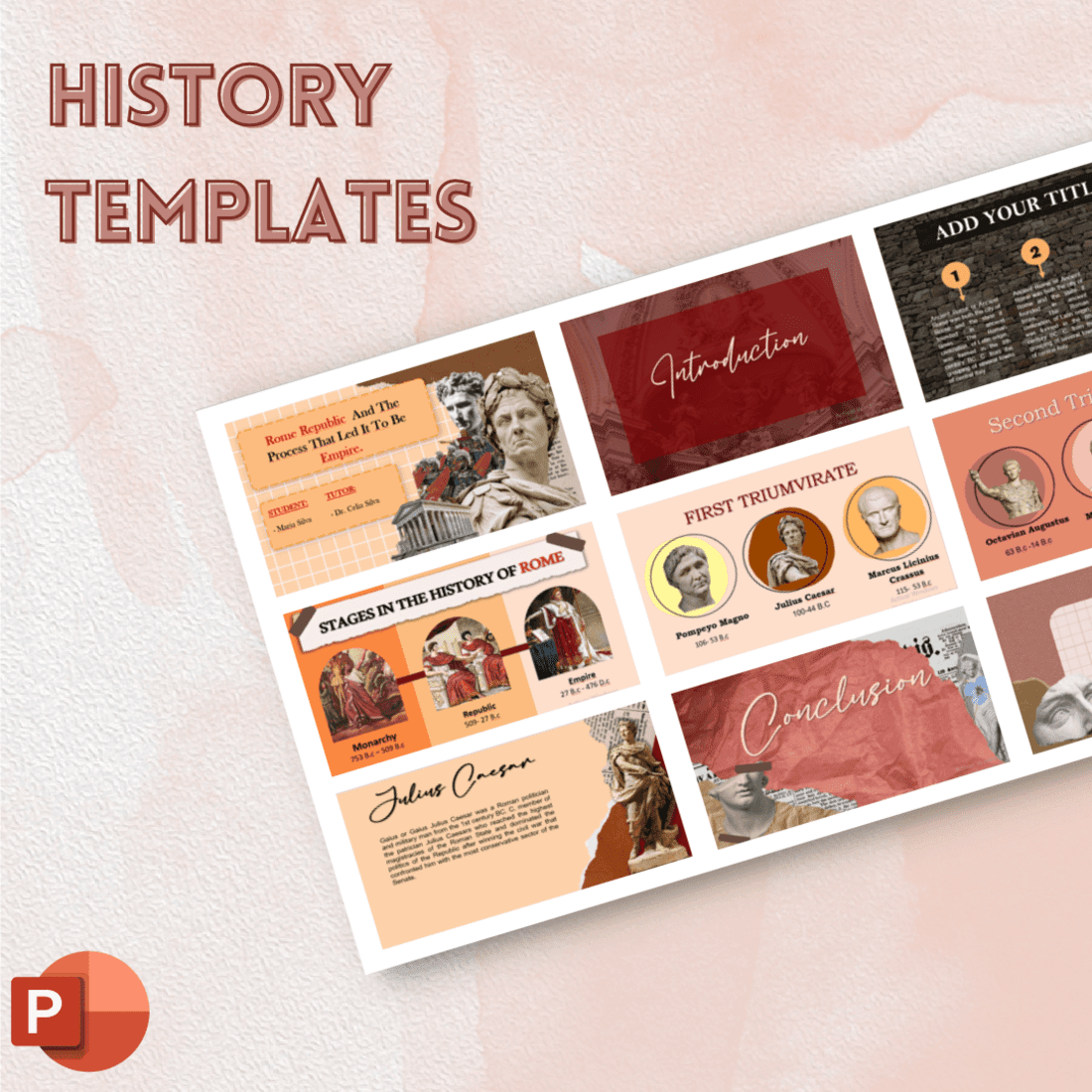 History Templates- Ancient Rome cover image.