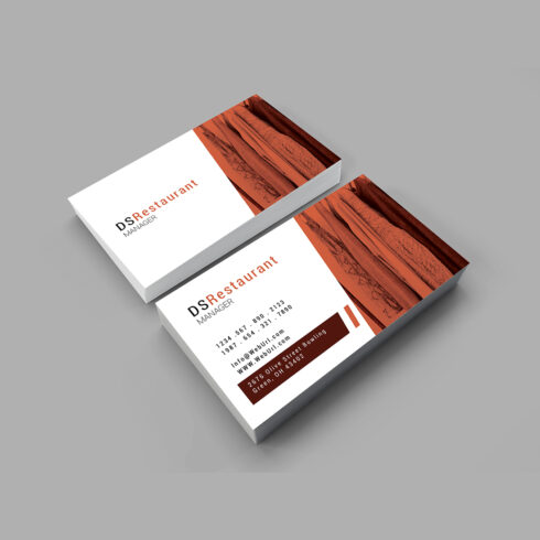 Simple and professional (Fashion) Business card design cover image.