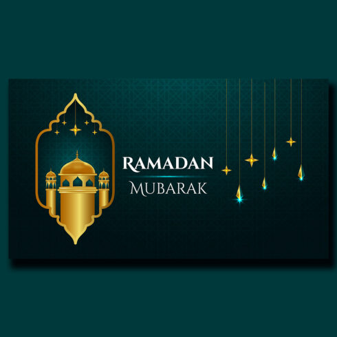 Ramadan Kareem Greetings Background cover image.