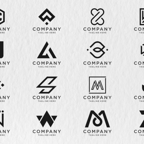 monogram logo design - SVG file cover image.