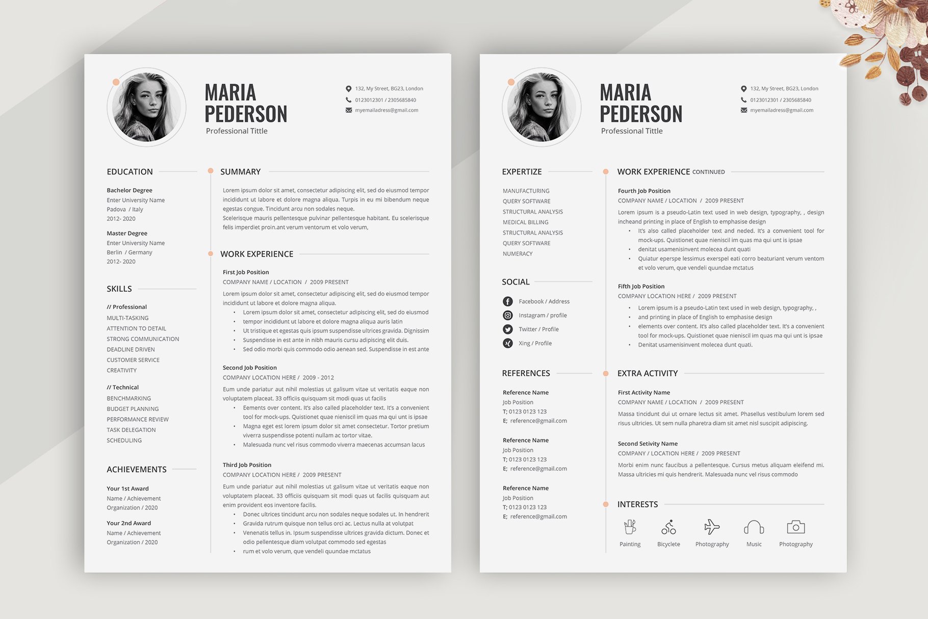 Resume and Cover Letter preview image.
