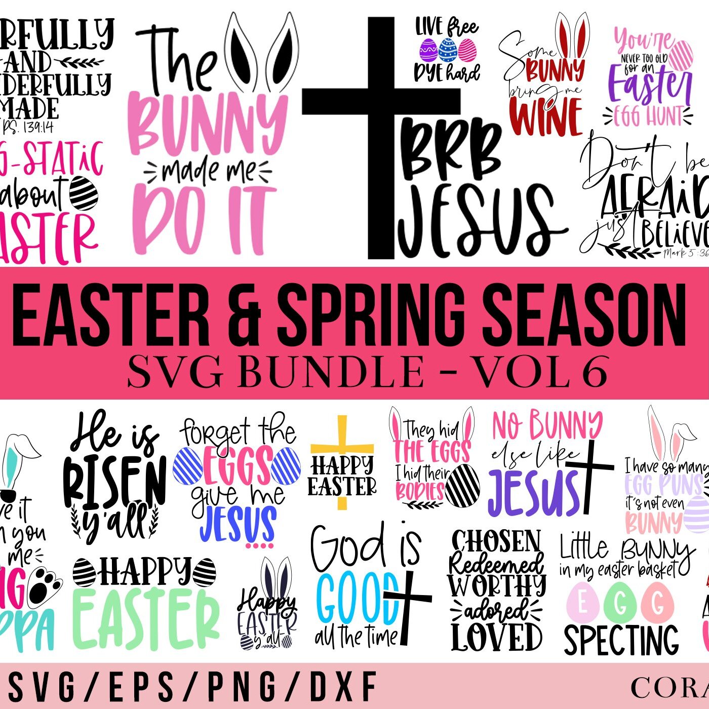 Easter and spring season svg bundle vol 6.