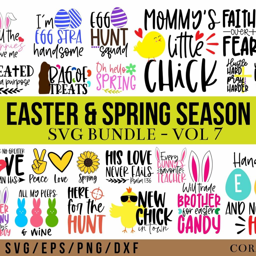 Spring Season and Easter Big SVG Design Bundle – MasterBundles