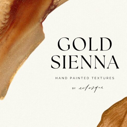 Abstract Hand Painted Gold Textures cover image.