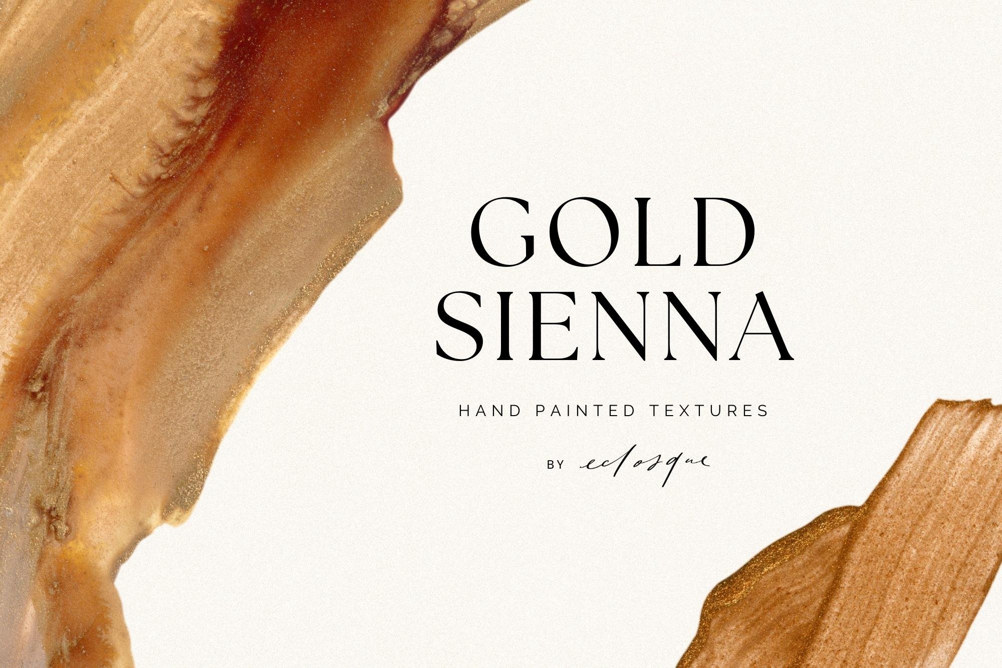 Abstract Hand Painted Gold Textures cover image.