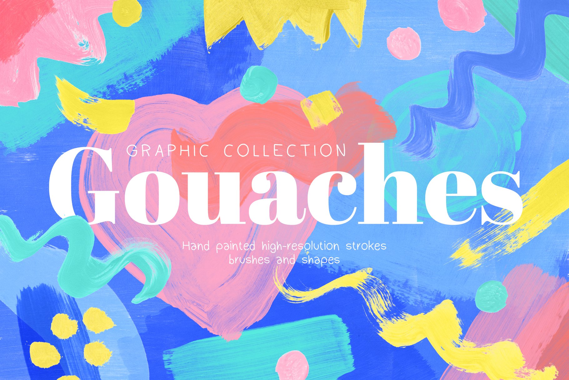 Gouache Paint Brush Strokes cover image.