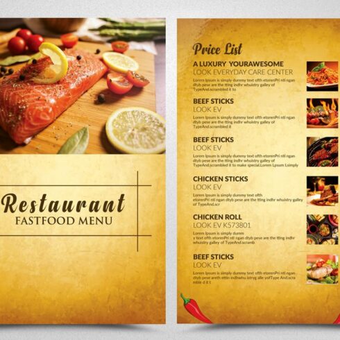 Restaurant Menu Templates cover image.