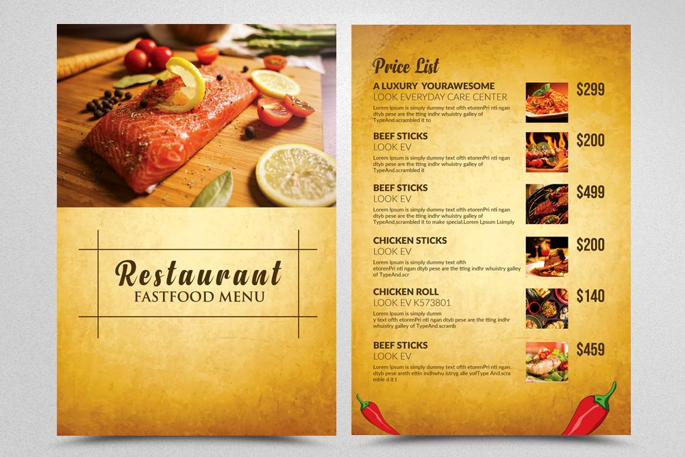 Restaurant Menu Templates cover image.