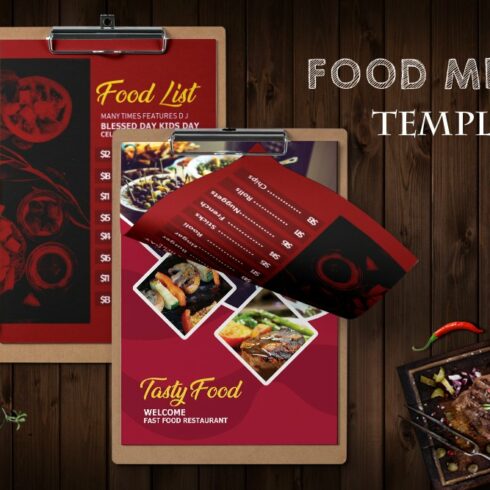 Restaurant Food Menu Psd Template cover image.