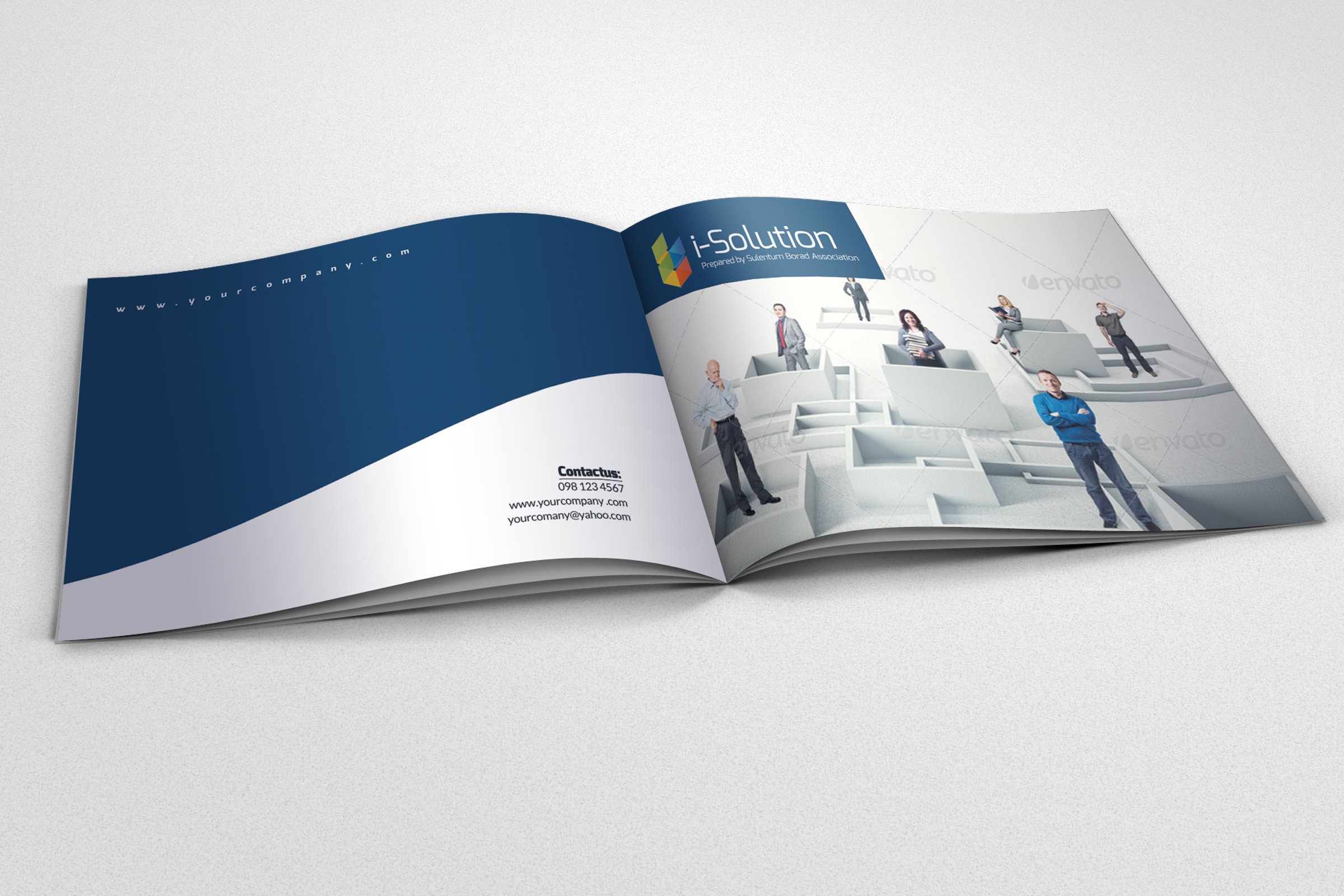 4 Pages Business Bi Fold Brochure cover image.