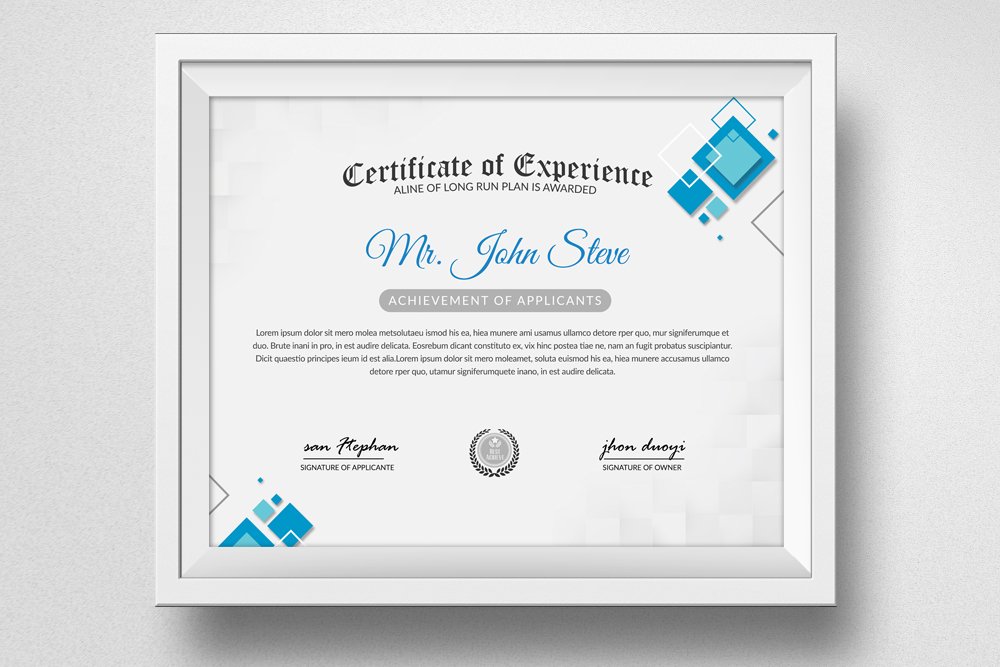 Office Word Certificate Template preview image.