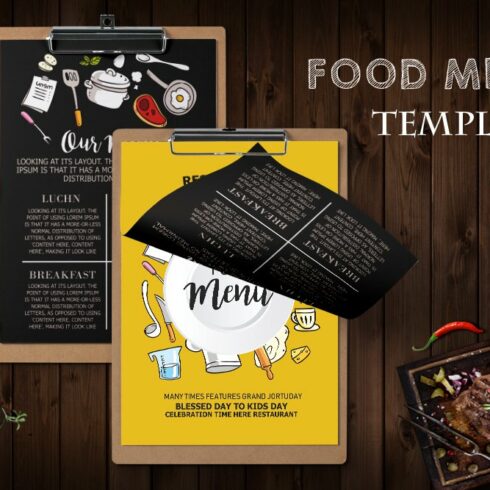 Restaurant Food Menu cover image.