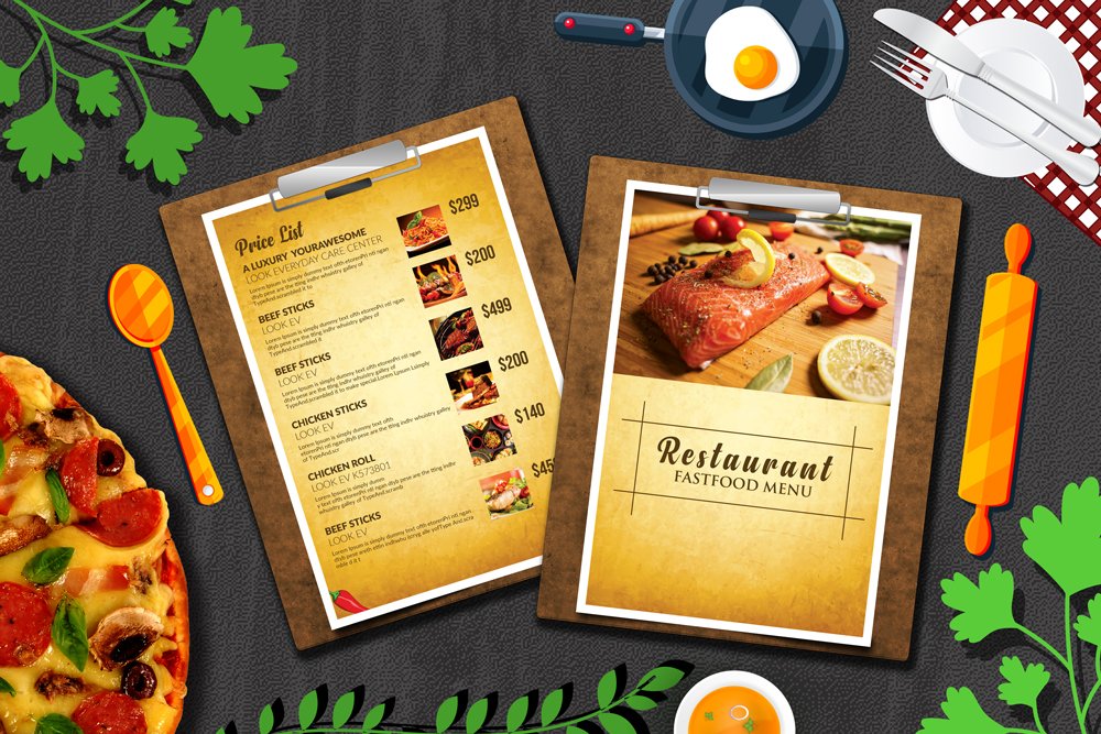 Restaurant Menu Templates preview image.