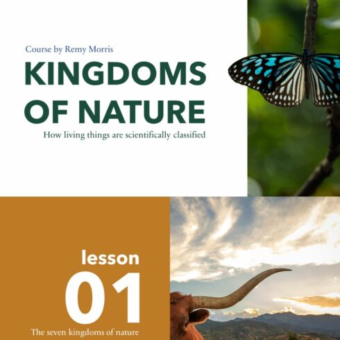 Nature Course PowerPoint Presentation Template cover image.