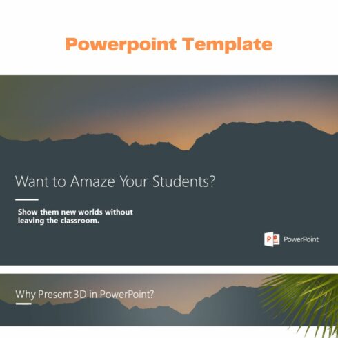 Want to Amaze Your Students PowerPoint Presentation Template cover image.