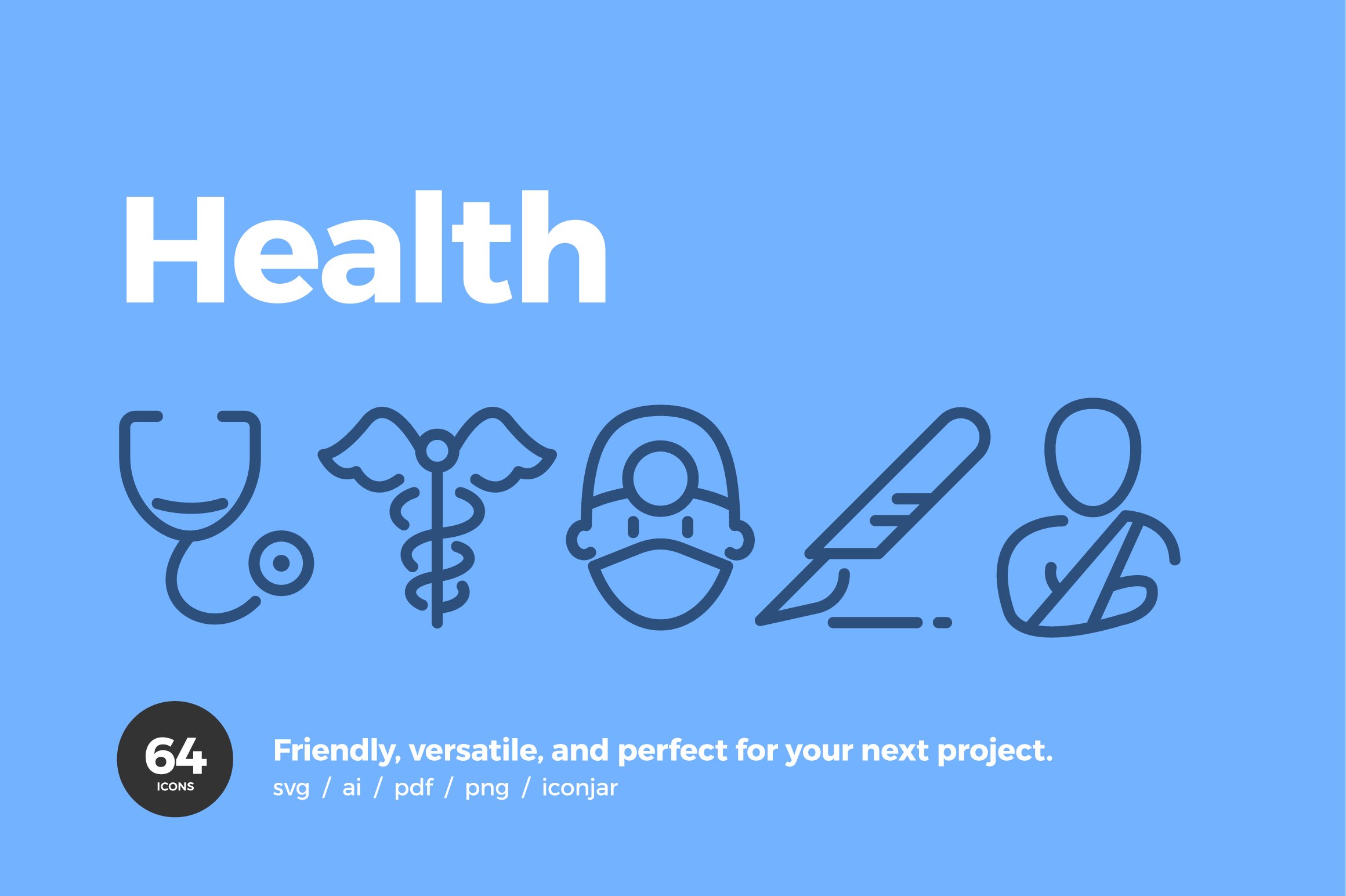 Health Icons — Pixi Line cover image.