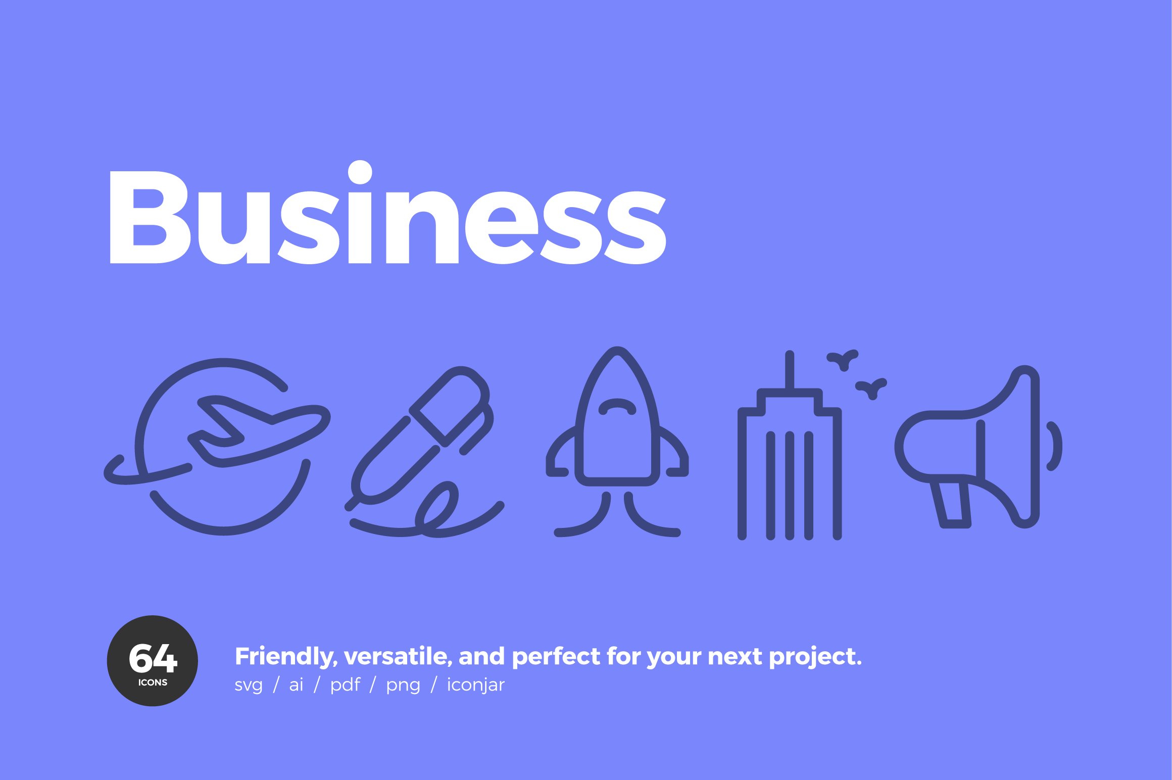 Business Icons — Pixi Line cover image.