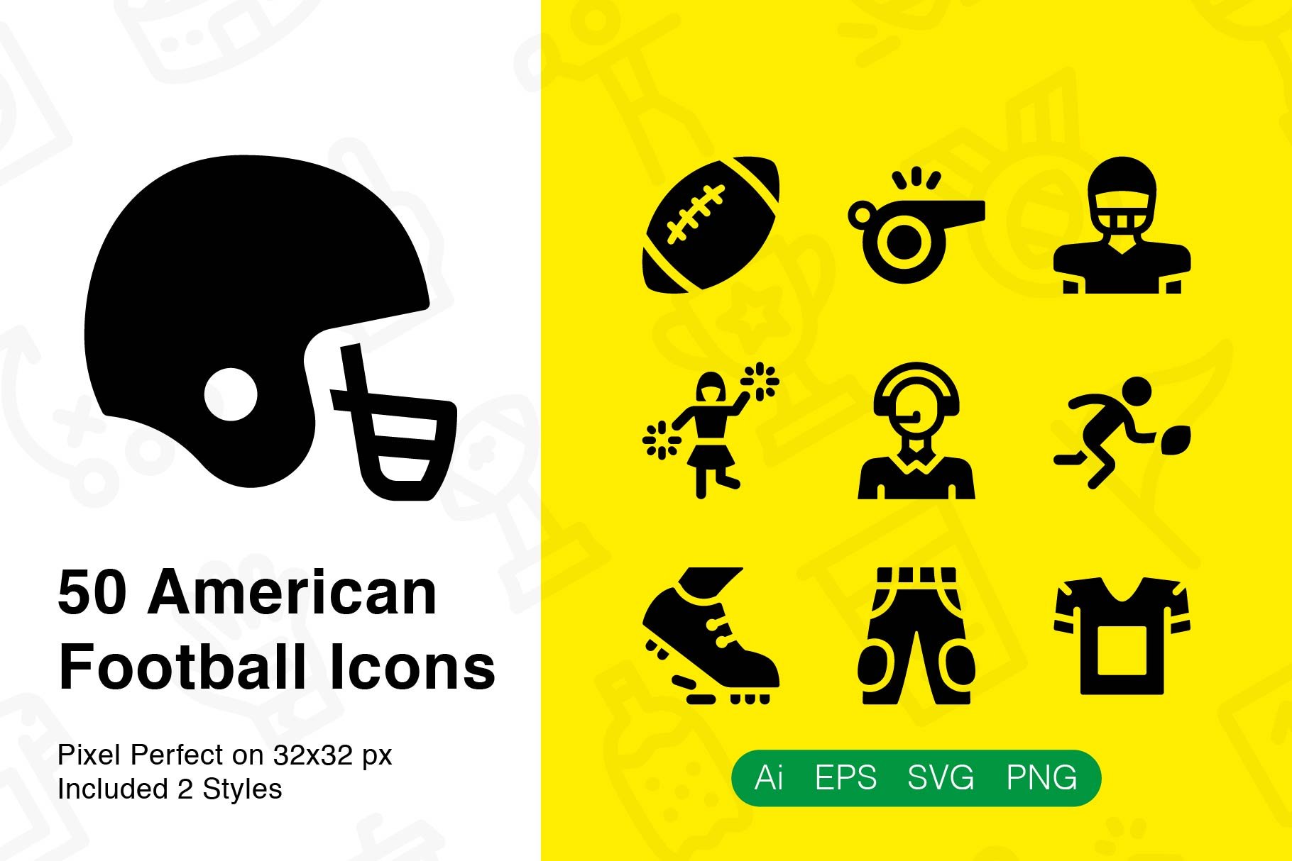 American Football Icons cover image.