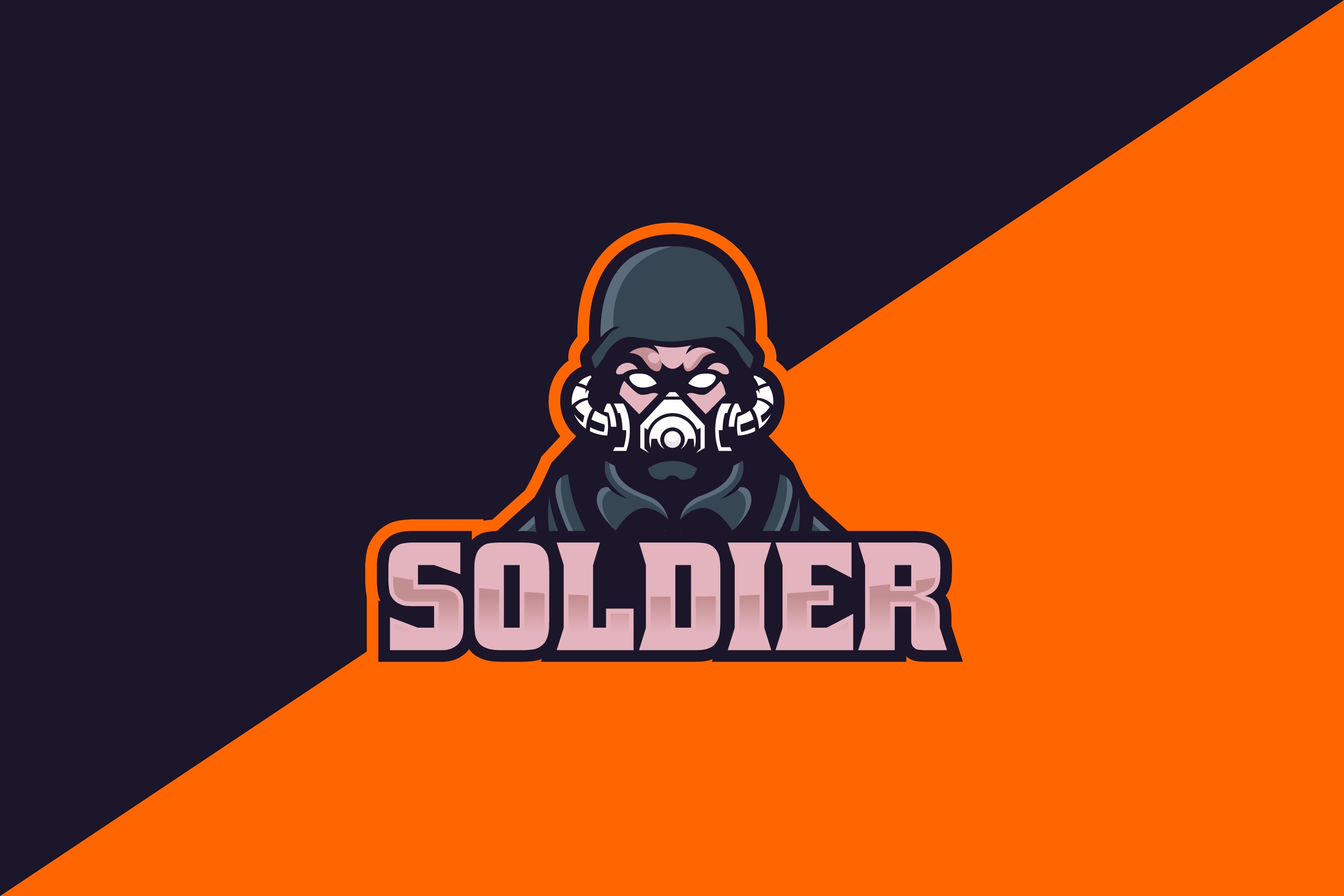 Soldier Military Esport Logo cover image.