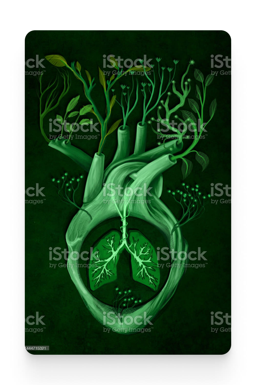 Green heart gives more life to the green lungs of planet Earth.