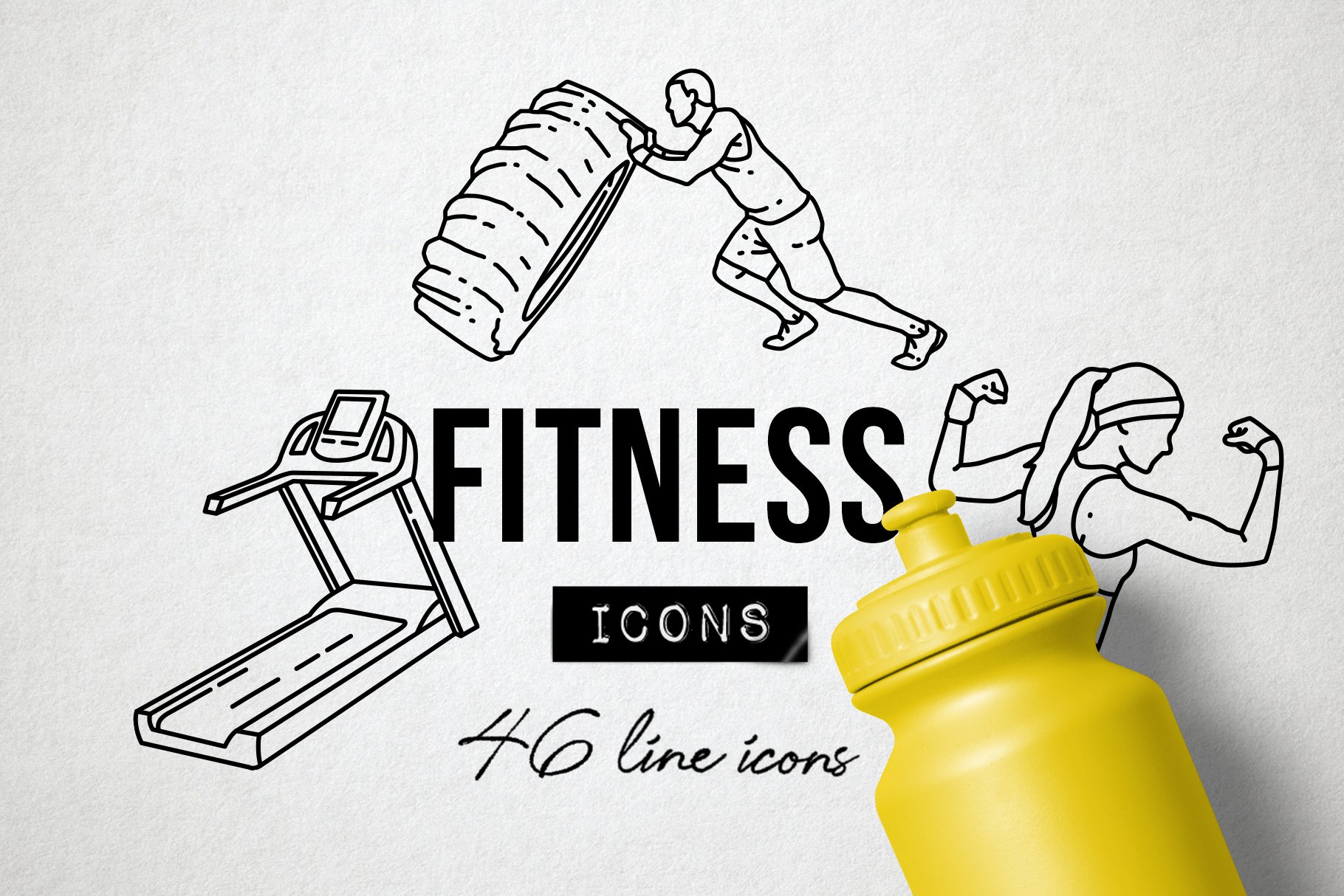 10 fitness exercise icons 139