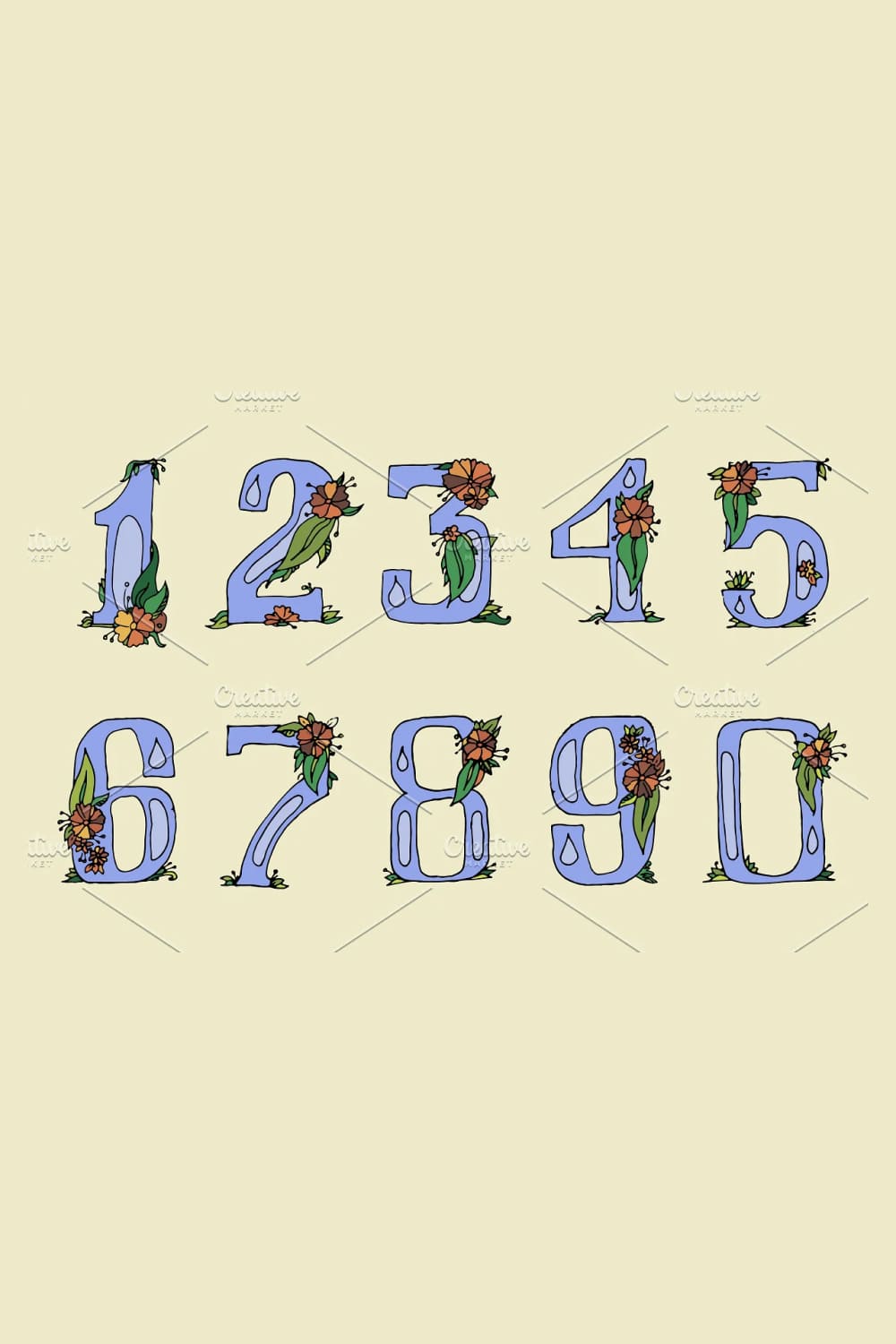 cool numbers fonts