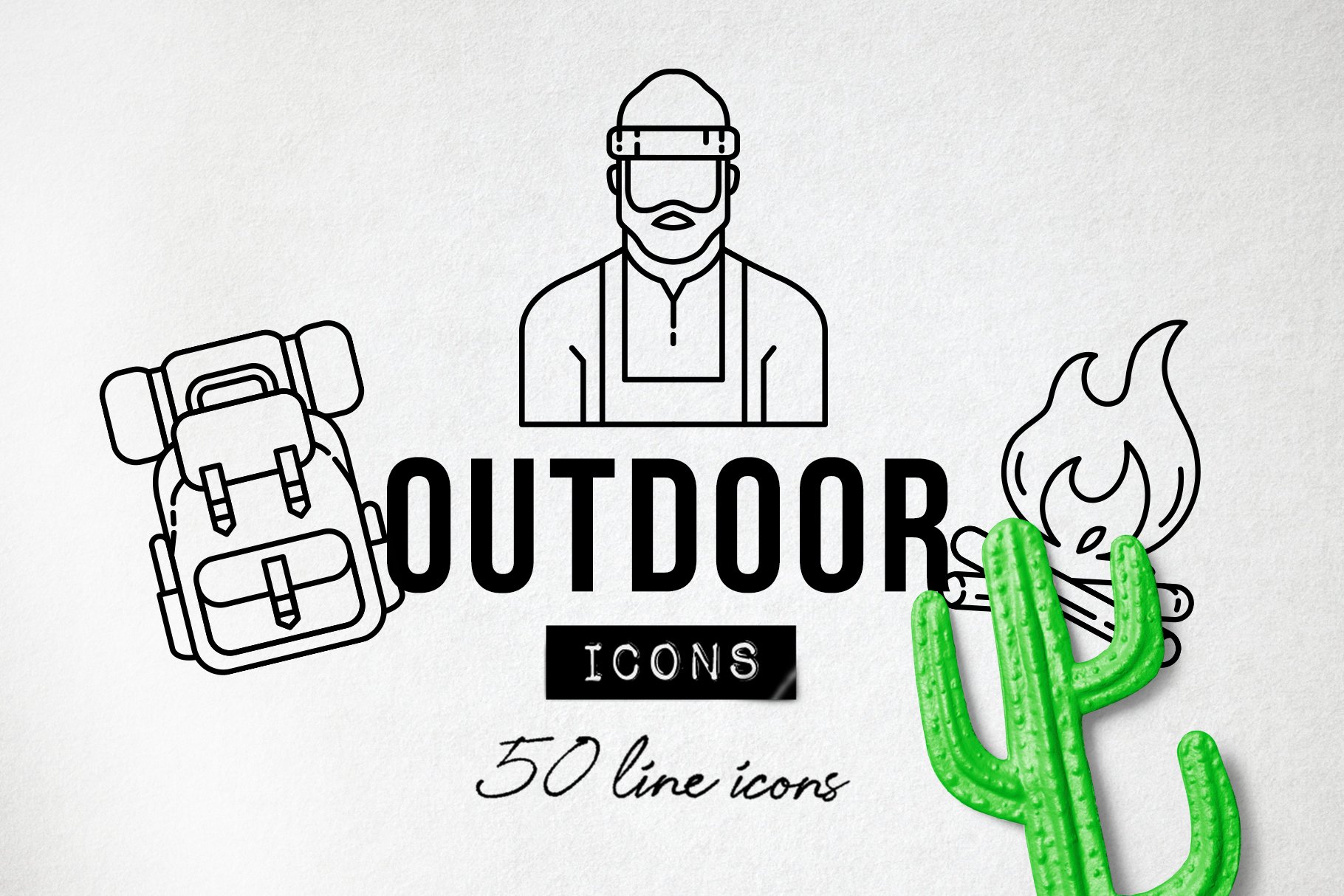 10 outdoor line icons 986