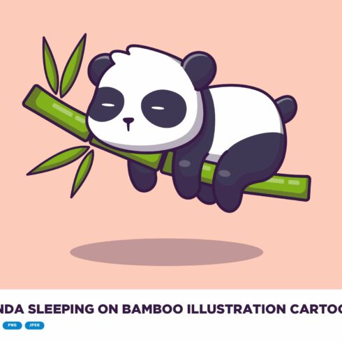 Cute Panda Sleeping On Bamboo cover image.