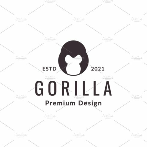 shape head gorilla  logo symbol cover image.