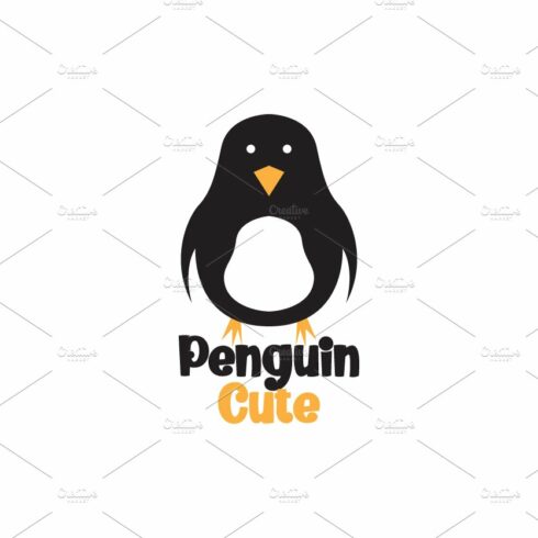 little penguin cute alone logo cover image.