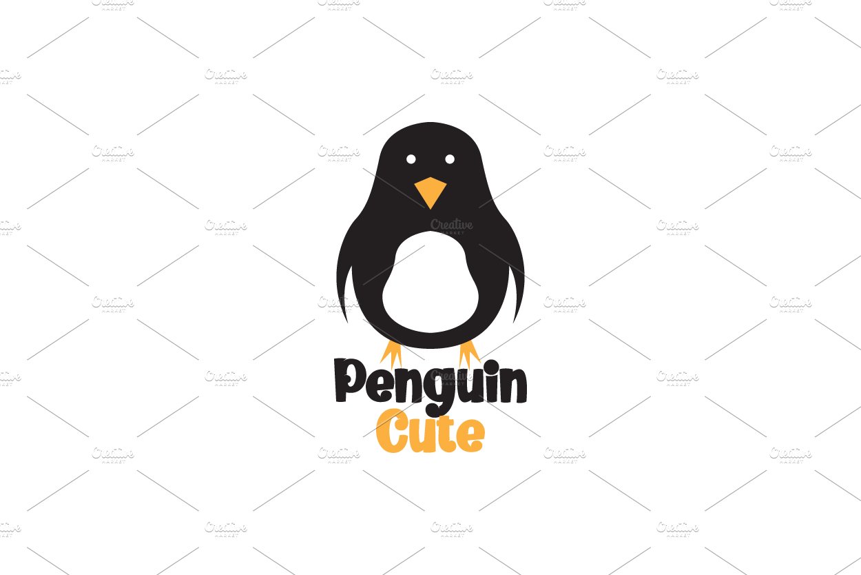little penguin cute alone logo cover image.