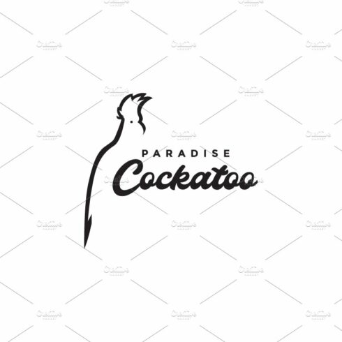 minimal shape bird cockatoo logo cover image.