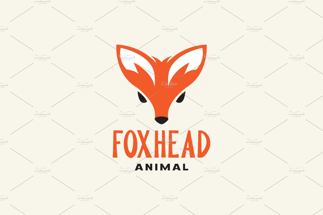 orange head fox minimal beast logo cover image.