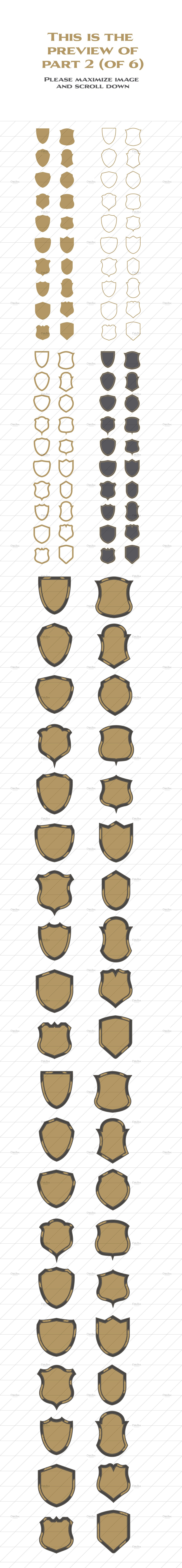 1080 shields shapes vector set base shapes preview part 2 560