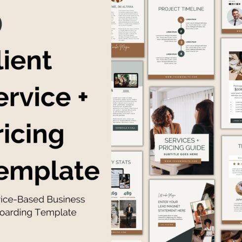 Service + Pricing Guide Template cover image.