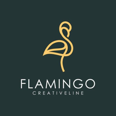 elegant logo flamingo outline cover image.