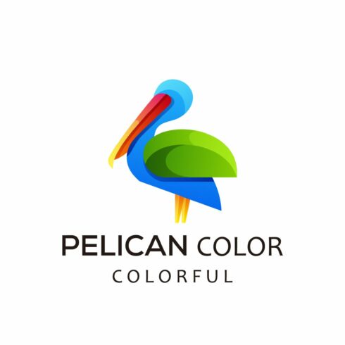 pelican logo vector gradient colorfu cover image.